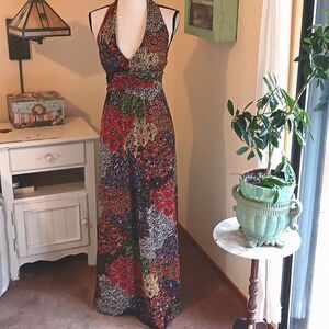 Cristinalove Maxi Dress. Boho, Y2K, Peacock